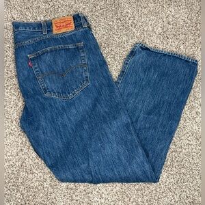Men Levi’s Levi Jeans 501 Button fly front straight leg 42x32